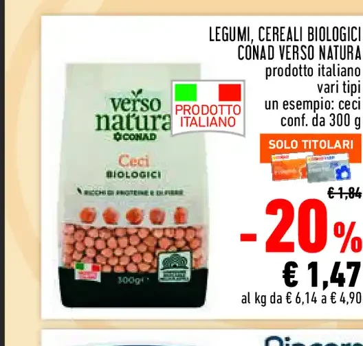 Ceci biologici Verso Natura Conad