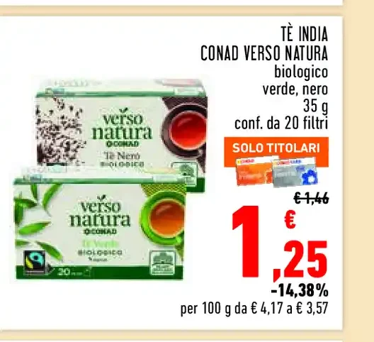 Tè India Verso Natura Conad