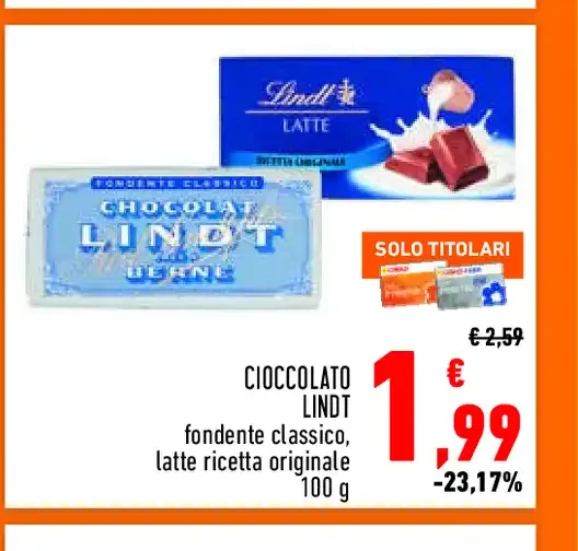 Cioccolato Lindt