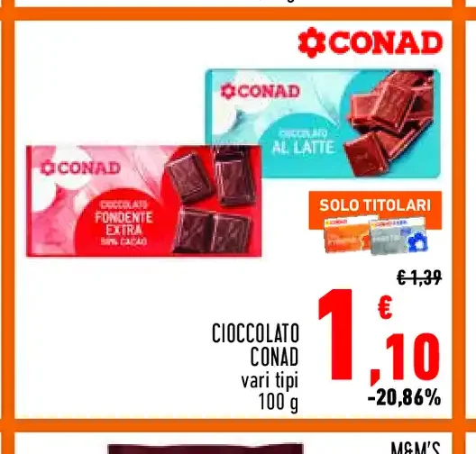 Cioccolato Conad