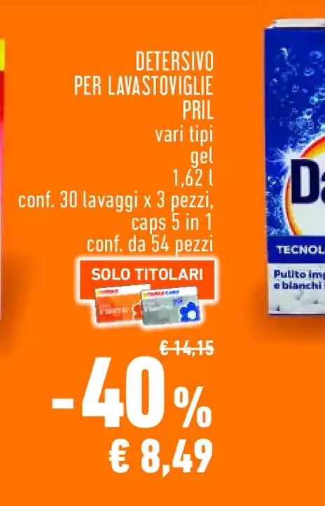 Detersivo per lavastoviglie Pril