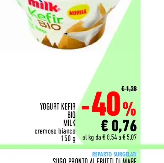Yogurt kefir bio Milk