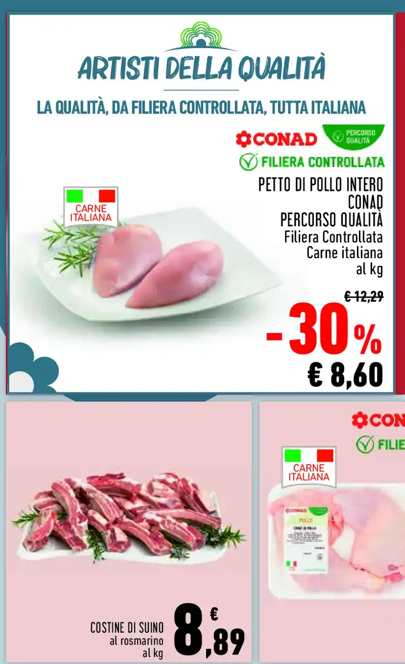 Petto di pollo intero Conad