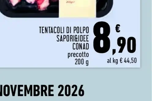 Tentacoli di polpo Sapori&Idee Conad