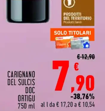 Carignano del Sulcis DOC Ortigli