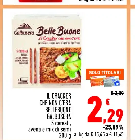 Il Cracker Che Non C'era Belle Buone Galbusera