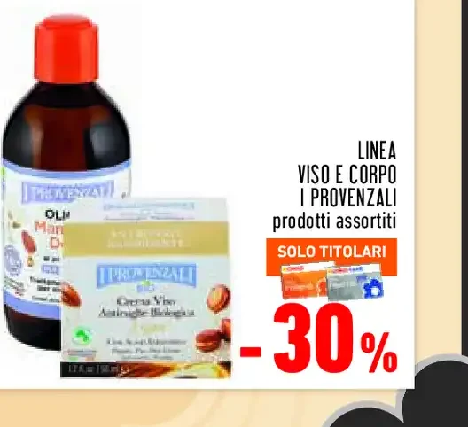 Prodotti assortiti linea viso e corpo I Provenzali