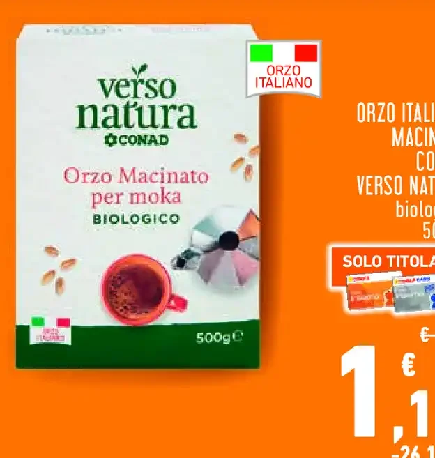 Orzo macinato Conad Verso Natura biologico