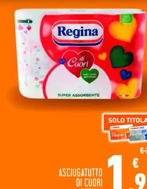 Asciugatutto di Cuori Regina