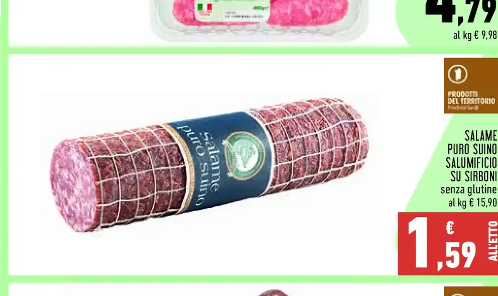 Salame puro suino
