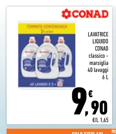 Lavatrice liquido Conad classico-marsiglia