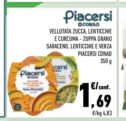 Vellutata zucca lenticchie e curcuma
