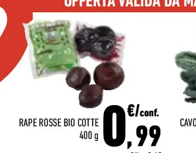 Rape rosse bio cotte