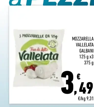 Mozzarella Vallelata Galbani