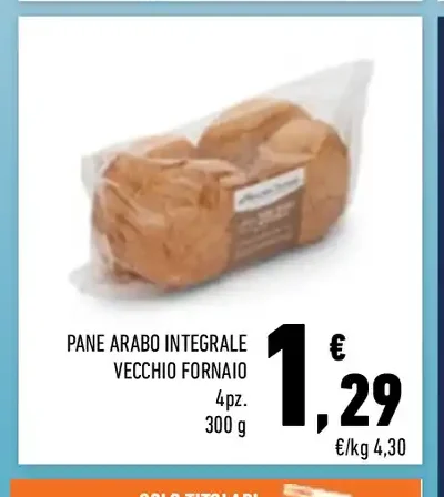 Pane arabo integrale Vecchio Fornaio