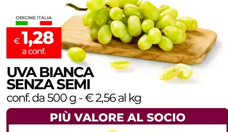 Uva bianca senza semi