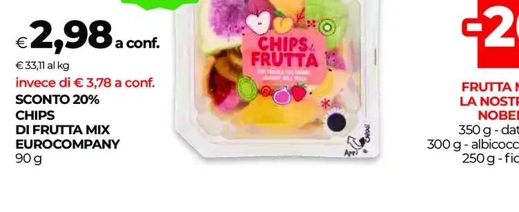 Chips di frutta mix Eurocompany