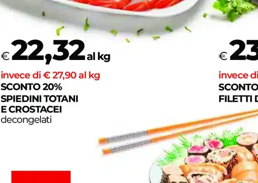 Spiedini totani e crostacei