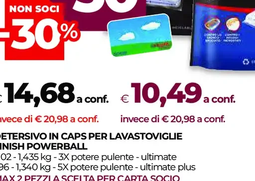 Detersivo in caps per lavastoviglie Finish Powerball