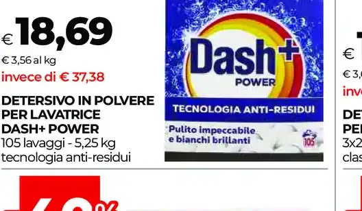 Detersivo in polvere Dash+ Power