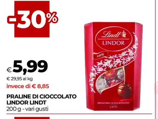 Praline di cioccolato Lindor