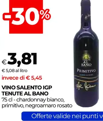 Vino Salento IGP Tenute al Bano