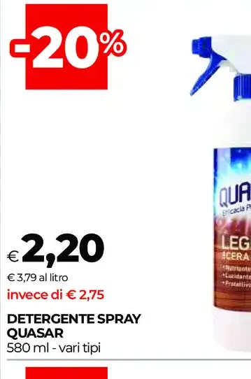 Detergente spray Quasar