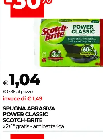 Spugna abrasiva Power Classic Scotch-Brite