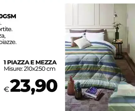 Trapunta in microfibra 180 GSM