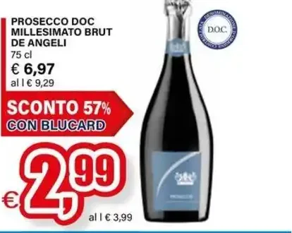 Prosecco DOC Millesimato Brut De Angeli