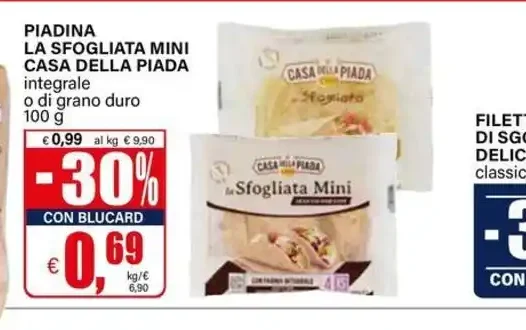 Piadina sfogliata mini