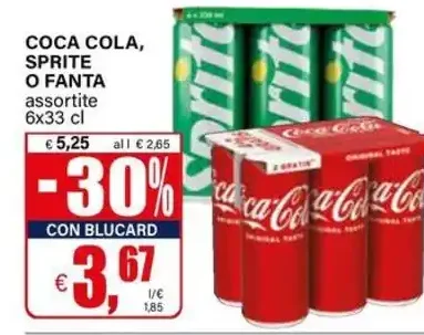 Coca Cola, Sprite o Fanta
