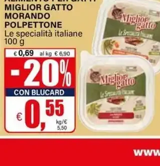 Alimento per gatti Migliorgatto Morando Polpettone