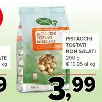 Pistacchi tostati non salati