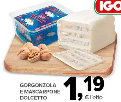 Gorgonzola e mascarpone dolcetto