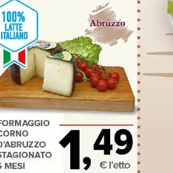 Formaggio Corno d'Abruzzo stagionato 6 mesi