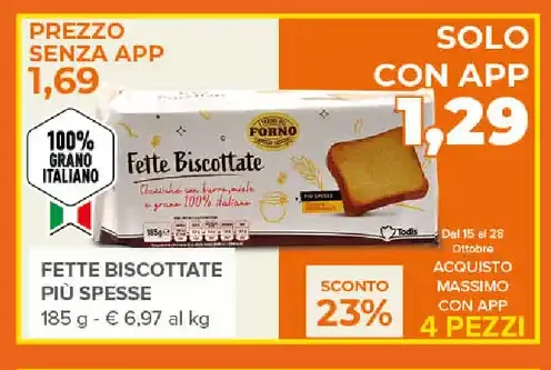 Fette biscottate più spesse