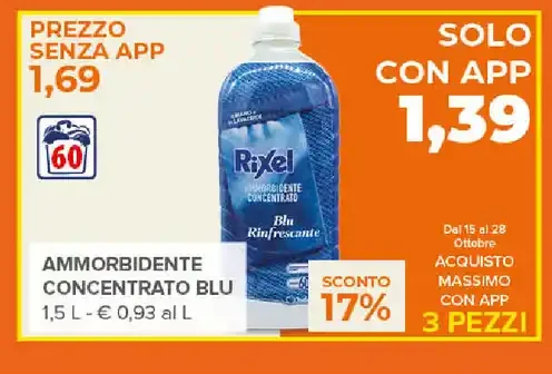 Ammorbidente concentrato blu