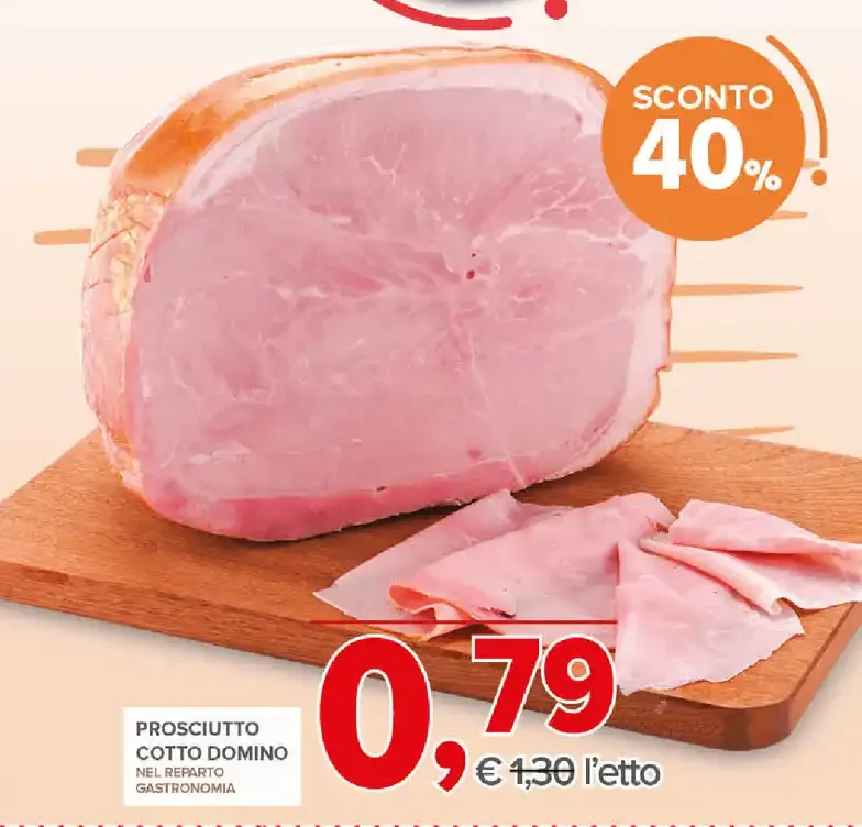 Prosciutto cotto domino