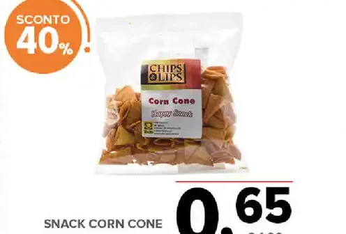 Snack corn cone