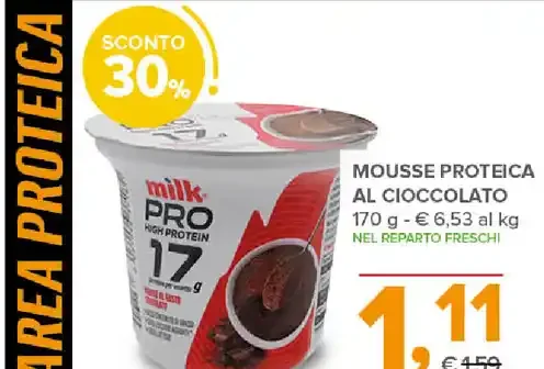Mousse proteica al cioccolato