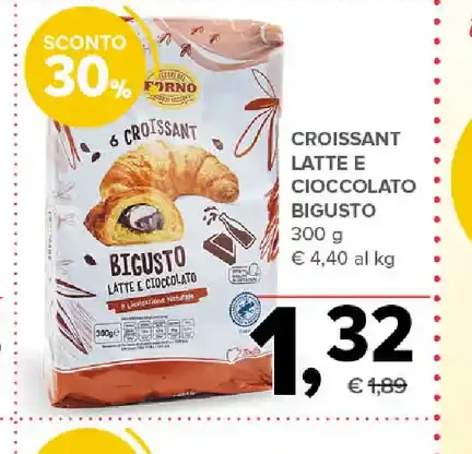 Croissant latte e cioccolato Bigusto