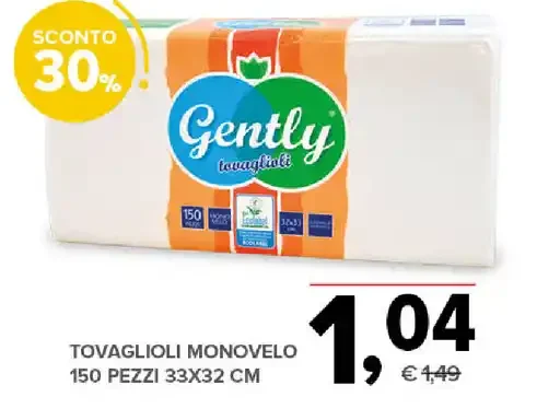 Tovaglioli monovelo
