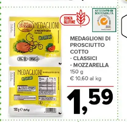 Medaglioni di prosciutto cotto