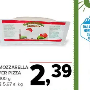 Mozzarella per pizza