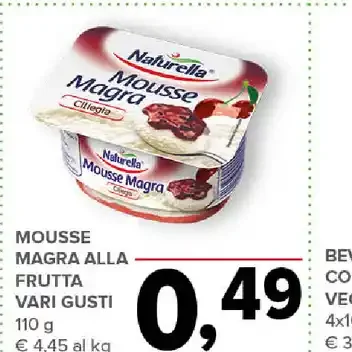 Mousse magra alla frutta