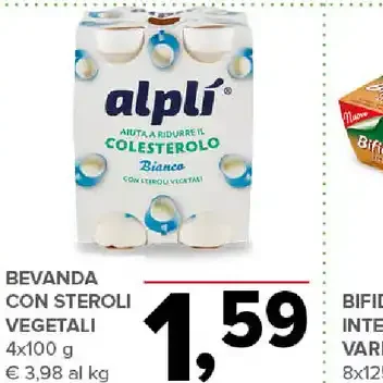 Bevanda con steroli vegetali
