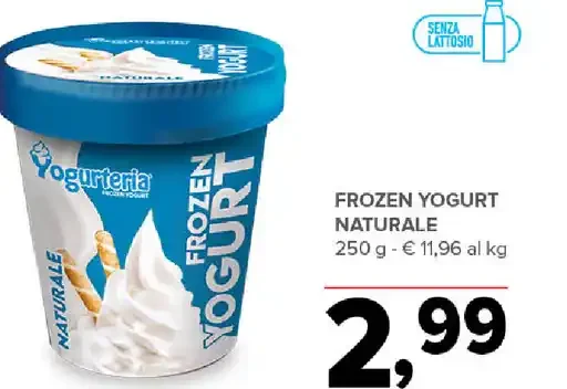 Frozen yogurt naturale