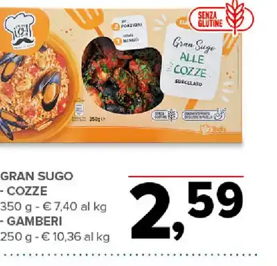 Gran sugo cozze e gamberi