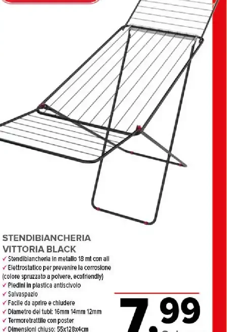 Stendibiancheria Vittoria Black